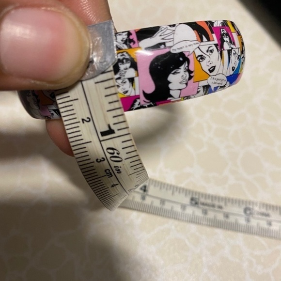 Women's Fashion Bangle Bracelet White multicolor‎ - Picture 9 of 9